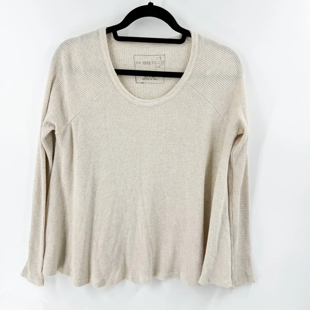 ✅ FREE PEOPLE We The‎ Free Rockabilly Thermal Swing Top CREAM SIZE SMALL